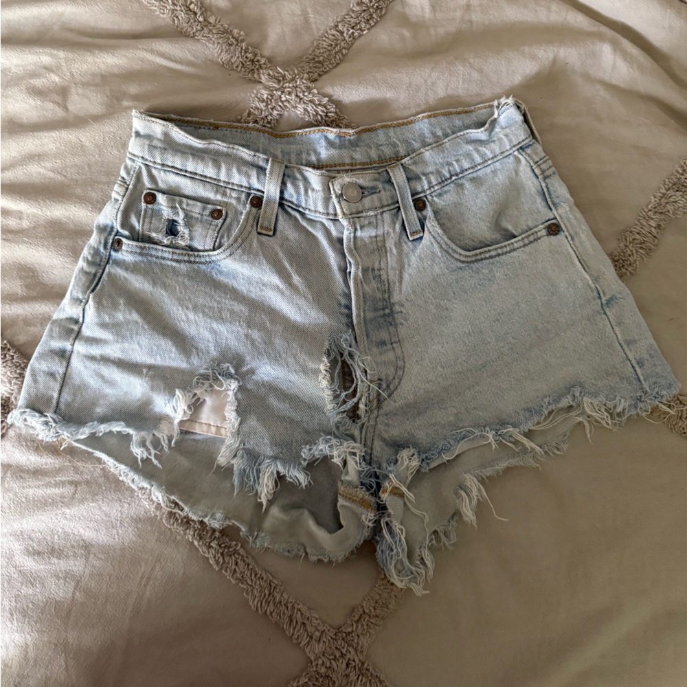 Levi’s Distressed Denim Shorts